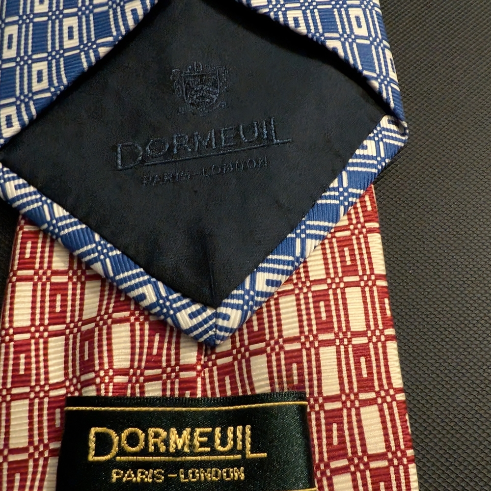 Pair Of DORMEUIL Vintage Ties - Picture 4 of 4
